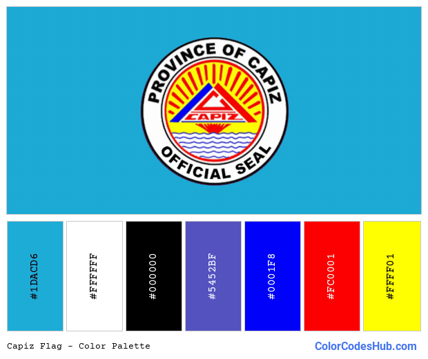 Capiz flag color palette