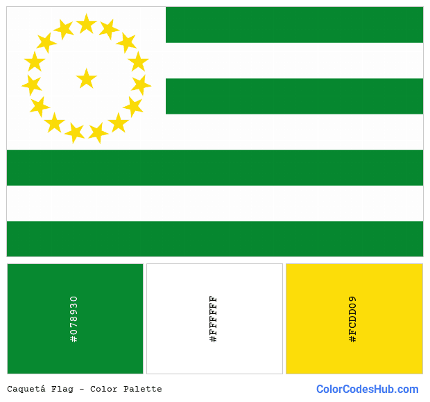 Caquetá flag color palette