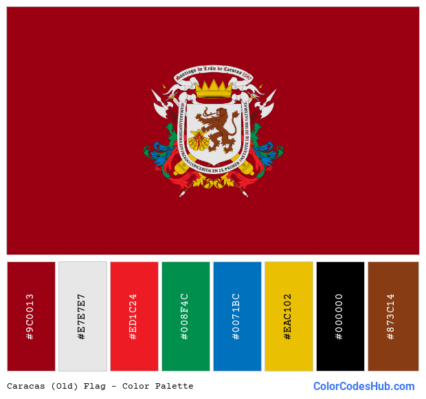 Caracas (Old) flag color palette