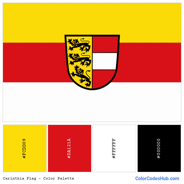 Carinthia flag color palette