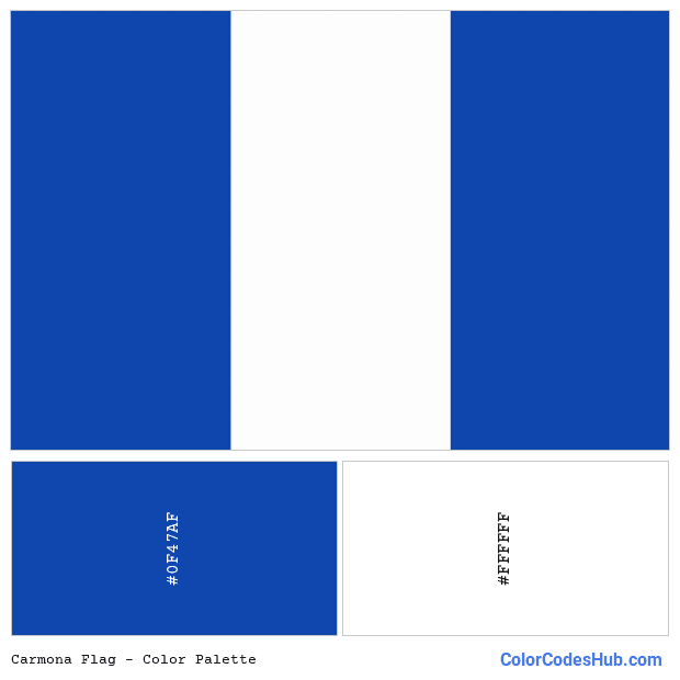 Carmona flag color palette