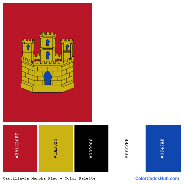 Castilla-La Mancha flag color palette