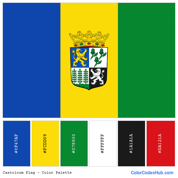 Castricum flag color palette