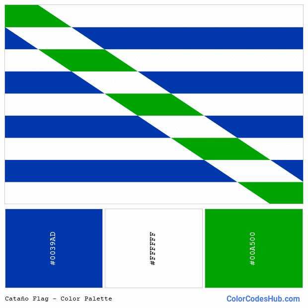 Cataño flag color palette