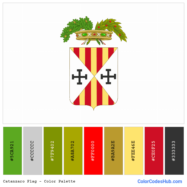 Catanzaro flag color palette