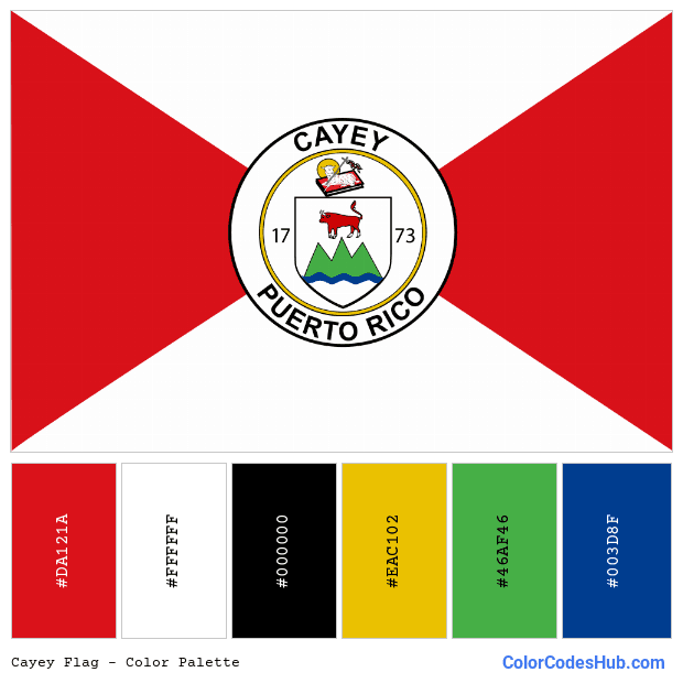 Cayey flag color palette