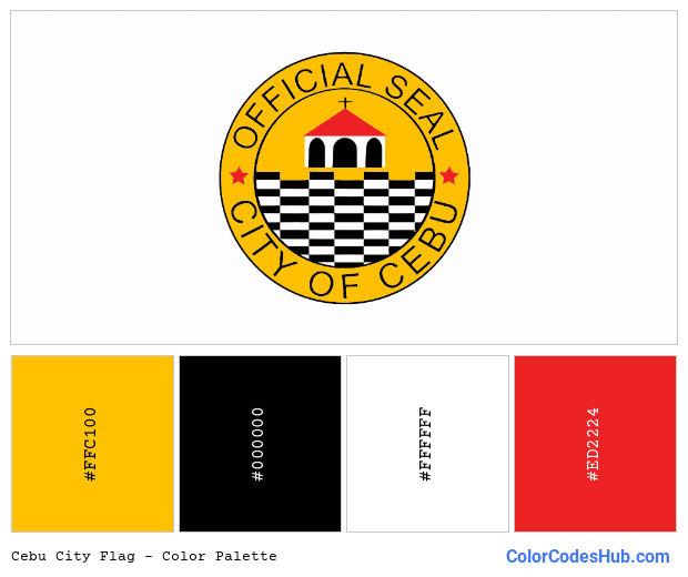 Cebu City flag color palette