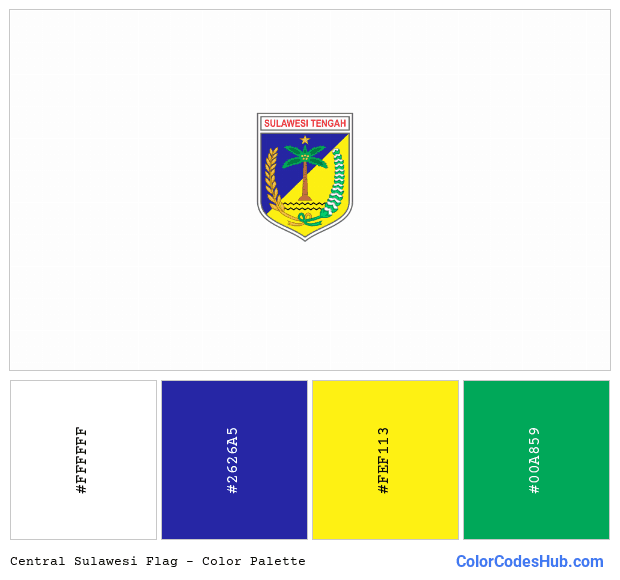 Central Sulawesi flag color palette