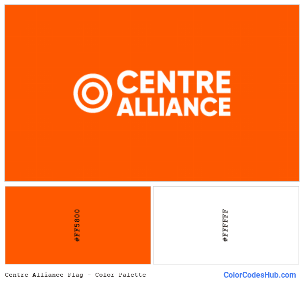 Centre Alliance flag color palette