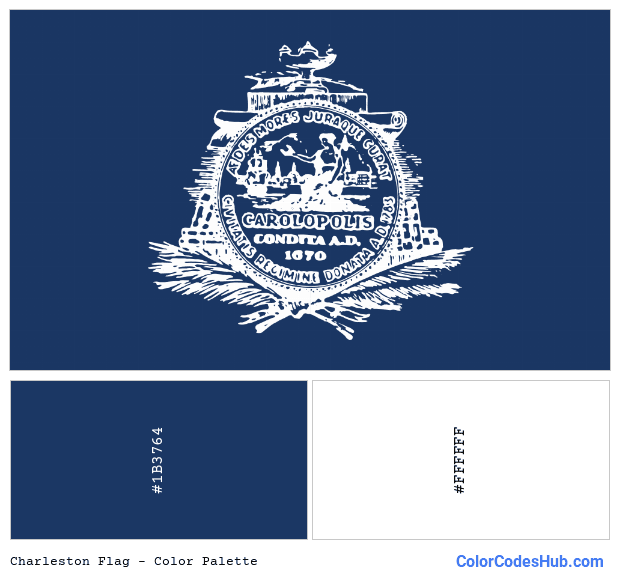 Charleston flag color palette