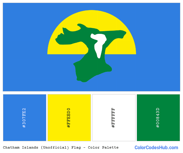 Chatham Islands (Unofficial) flag color palette