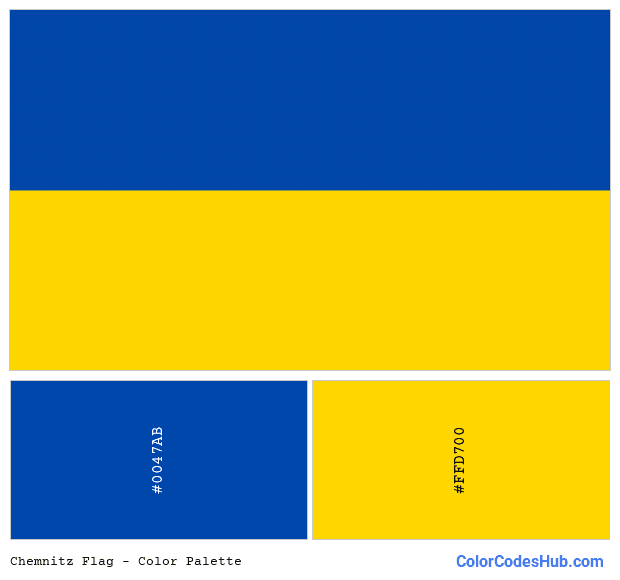 Chemnitz flag color palette