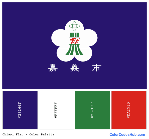 Chiayi flag color palette