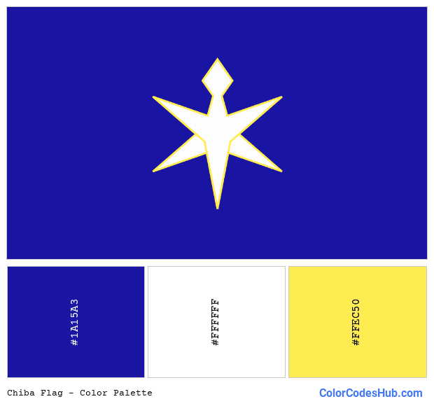 Chiba flag color palette