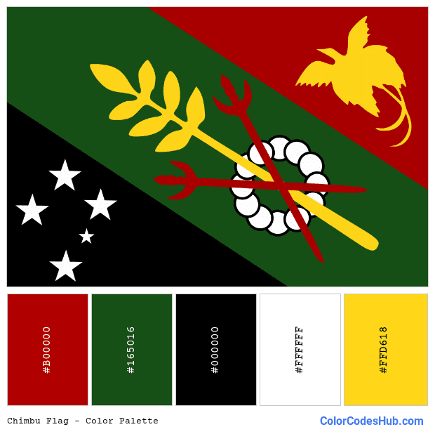 Chimbu flag color palette
