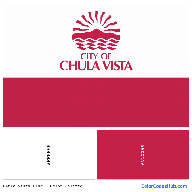 Chula Vista flag color palette