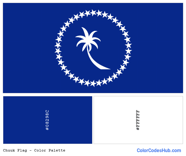 Chuuk flag color palette
