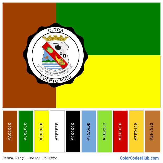Cidra flag color palette