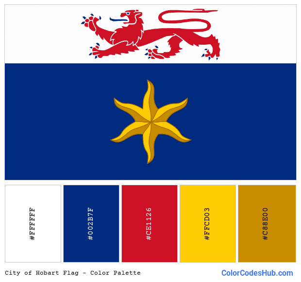 City of Hobart flag color palette