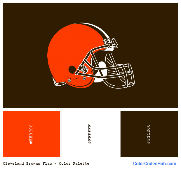 Cleveland Browns flag color palette