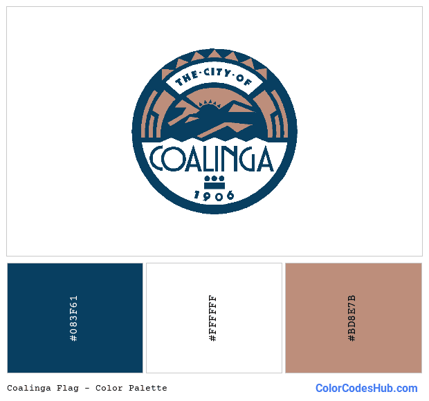 Coalinga flag color palette