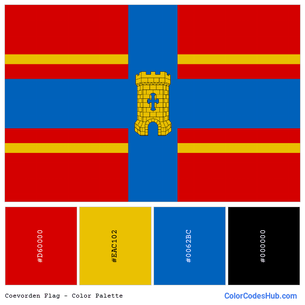 Coevorden flag color palette