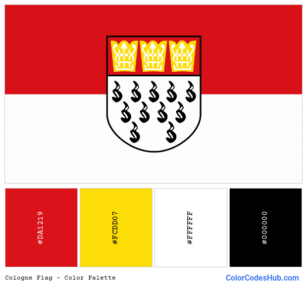 Cologne flag color palette