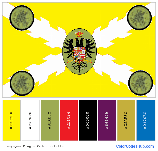 Comayagua flag color palette
