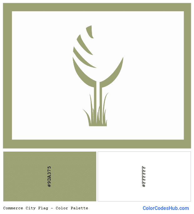 Commerce City flag color palette