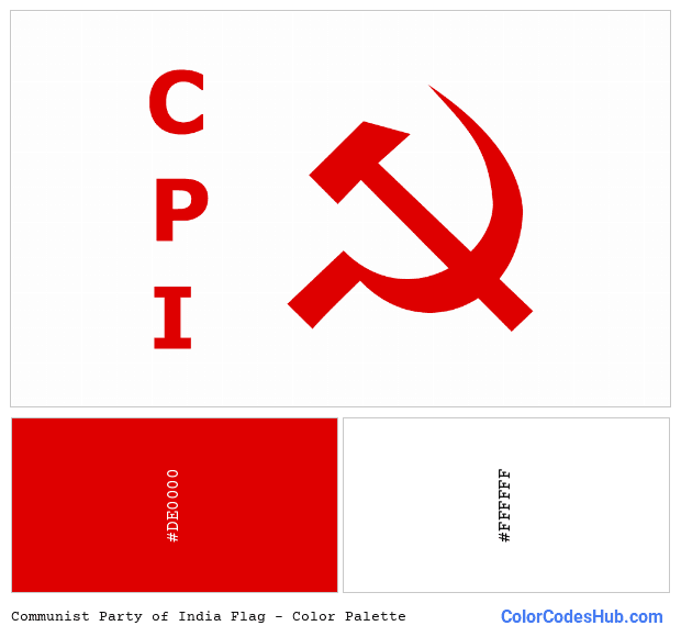 Communist Party of India flag color palette