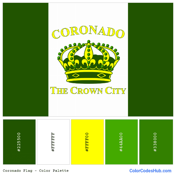 Coronado flag color palette