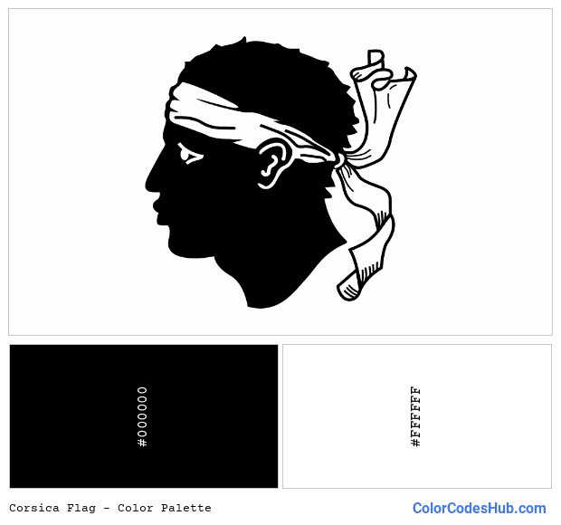 Corsica flag color palette