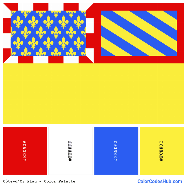 Côte-d’Or flag color palette