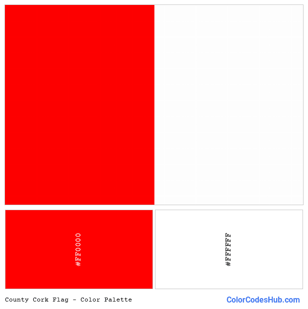 County Cork flag color palette