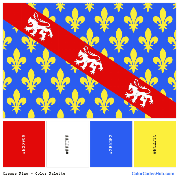 Creuse flag color palette