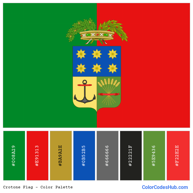Crotone flag color palette