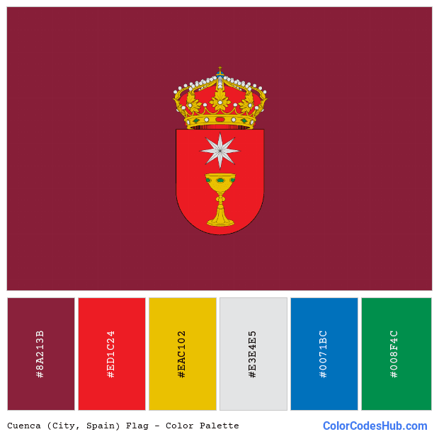 Cuenca (City, Spain) flag color palette