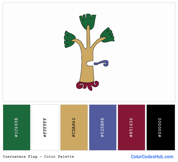 Cuernavaca flag color palette