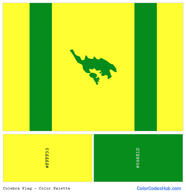 Culebra flag color palette