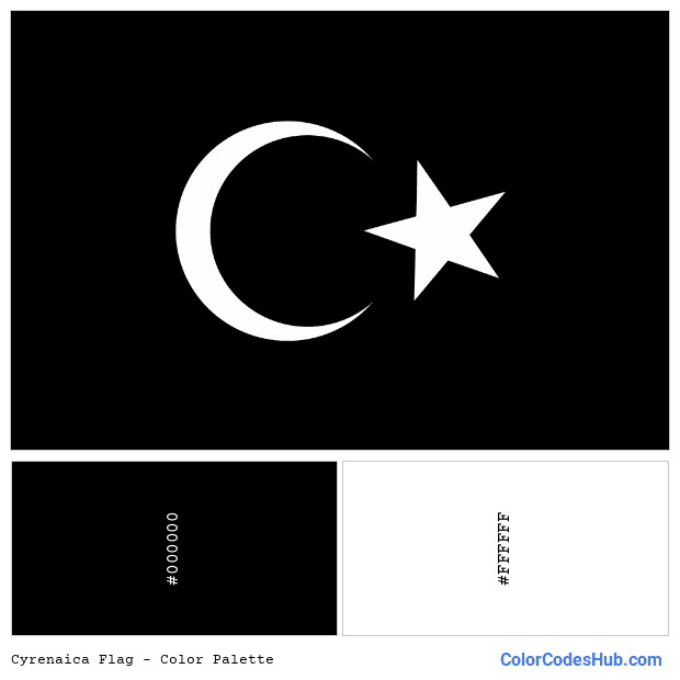 Cyrenaica flag color palette