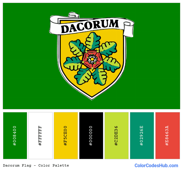 Dacorum flag color palette
