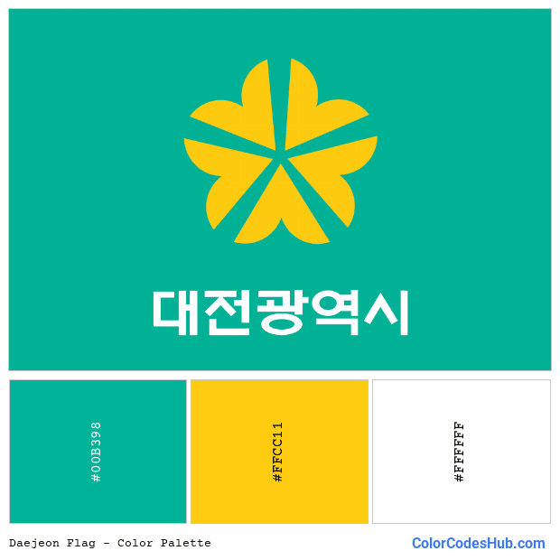 Daejeon flag color palette