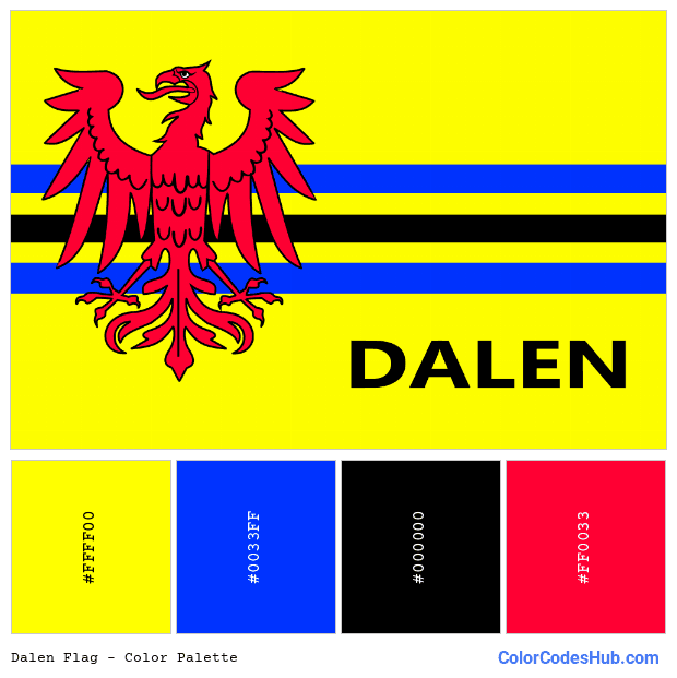 Dalen flag color palette