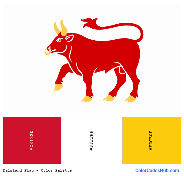 Dalsland flag color palette