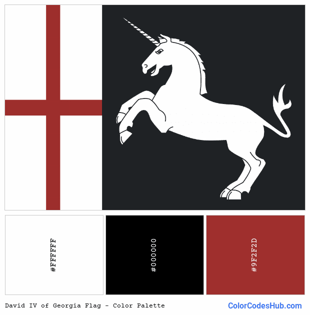 David IV of Georgia flag color palette