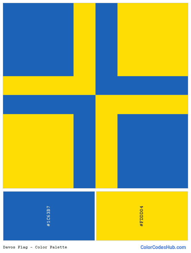 Davos flag color palette