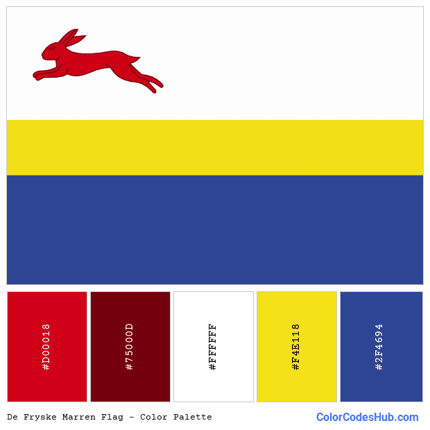 De Fryske Marren flag color palette