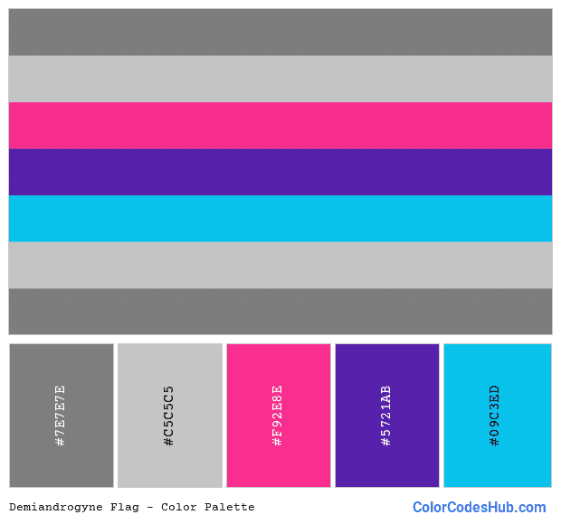 Demiandrogyne flag color palette