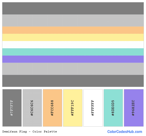 Demifaun flag color palette