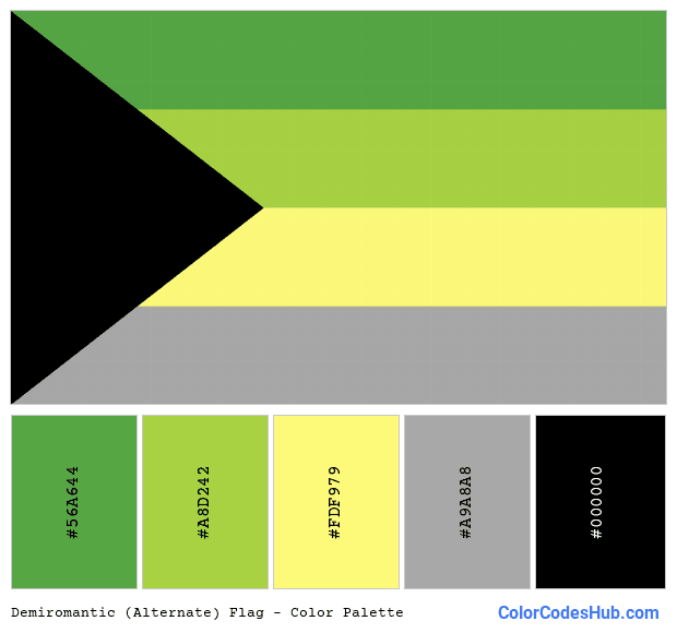 Demiromantic (Alternate) flag color palette